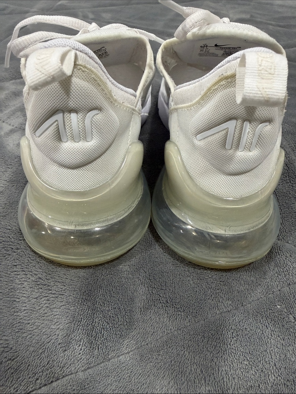 Nike Air Max 270 White Off-White Sneakers - Picture 4 of 5
